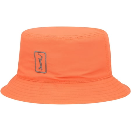 Men s PGA TOUR Orange/Gray Reversible Bucket Hat - OSFA