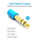 thumbnail image 2 of Cable auxiliar Yuxing 6,5 mm a 3,5 mm Azul, 2 of 5