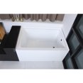 thumbnail image 2 of Aqua Eden VTDE483222R 48-Inch Acrylic Rectangular 3-Wall Alcove Tub, Right Hand Drain Hole in Glossy White, 2 of 10