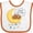 White and Orange, variant on Inktastic I Love My Big Sister Boys or Girls Baby Bib