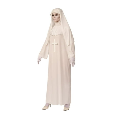 Halloween Adult White Nun Costume