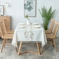 thumbnail image 3 of High Quality Washable Wrinkle Free Tablecloth with Tassel For Dinning Table, 3 of 5