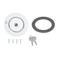 thumbnail image 1 of RV Gravity Water Inlet, White Lockable Anticorrosion  Water Fill Hatch Inlet Looseproof PP Plastic  For Motorhome For Trailer For, 1 of 8