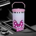 thumbnail image 5 of 30 oz Pink Tumbler with Flip Straw and Handle - 30 oz Tumbler with Spill-Proof Lid and Top Handle, 5 of 6