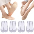 thumbnail image 2 of ManxiVoo Ice No Show Thin Liner Comfort Socks for Women 4 Pack Non Slip Fit Every Shoe Style, 2 of 8