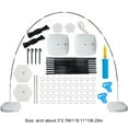 thumbnail image 3 of Kit de arco de globo de 10x9 pies con base rellenable con agua (base hexagonal de varilla de fibra negra), 3 of 7