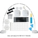 thumbnail image 3 of Kit de arco de globo de 10x9 pies con base rellenable con agua (base hexagonal de varilla de fibra negra), 3 of 6