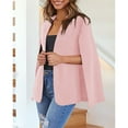 thumbnail image 3 of Dellytop Womens Casual Cape Open Front Split Sleeve Blazer Jacket, 3 of 3