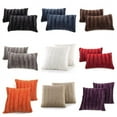thumbnail image 2 of Cheer Collection Faux Fur Square Decorative Pillow 18x18 (Set of 2), 2 of 27