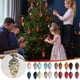 thumbnail image 1 of Decoraciones para árbol de Navidad - Adornos plásticos de purpurina de 90 mm de 8 piezas • Adornos indestructibles • Decoración para fiestas navideñas, 1 of 1