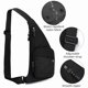 thumbnail image 5 of Riousery Mochila Pechera Sling Ligera para Ciclismo y Viajes Negro, 5 of 8