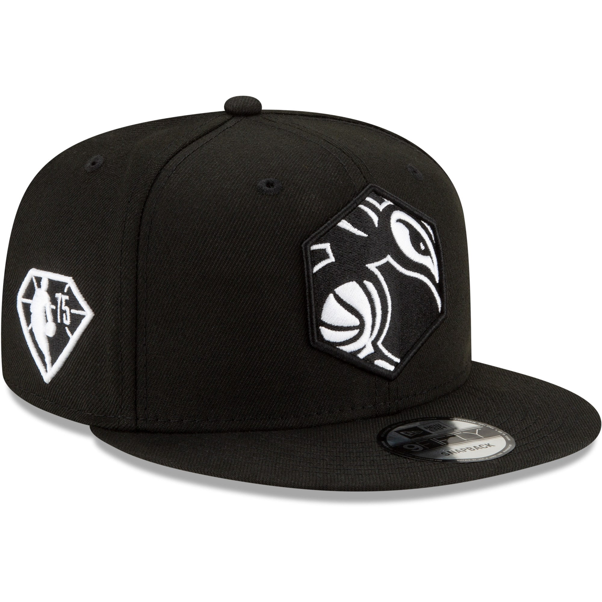 Men's New Era Black Charlotte Hornets 