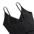 thumbnail image 4 of Aloohaidyvio No Boundaries Swimsuits Plus Size,Womens Sexy Backless Solid V-neck Chest Waist Lace-up One-piece Bikini Without Steel Support Swimsuit, 4 of 6
