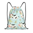 thumbnail image 1 of Saiise Cute Cows Pattern Sports Drawstring Backpack - String Swim Gym Bag with Wet Proof Pocket for Women&Men-Medium, 1 of 6