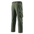 thumbnail image 4 of XIYON Men's Pants Tearproof Work Lightweight Hiking Pants Outdoor Solid Color Charging Pants Trousers Comfortable, 4 of 4