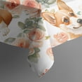 thumbnail image 6 of Corgi Dog and Flower Florals Rectangle Tablecloth 60"x120",Waterproof Polyester Rectangle Table Cloth, Wipeable Spillproof Polyester Tablecloth for Dining, Camping, Indoor and Outdoor, 6 of 6