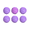 Purple, variant on CuiLiyq 6 Pack Reusable Laundry Dryer Balls, Eco Friendly Fabric Softener Alternatives Soften and Fluff Laundry Wrinkle Release, for Clothes Towels Bedding (Purple)