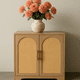 thumbnail image 3 of Sideboard buffet gabinete con 2 rattan - decor doors: a credenza almacenamiento para sala de estar, kitchen, hallway, dining room, y entrada in natural finish, 3 of 8