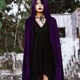 thumbnail image 4 of Capa De Terciopelo Con Capucha, Capa Con Capucha, Accesorios De Decoración Morados, Ampliamente Utilizados Para Halloween, 4 of 7