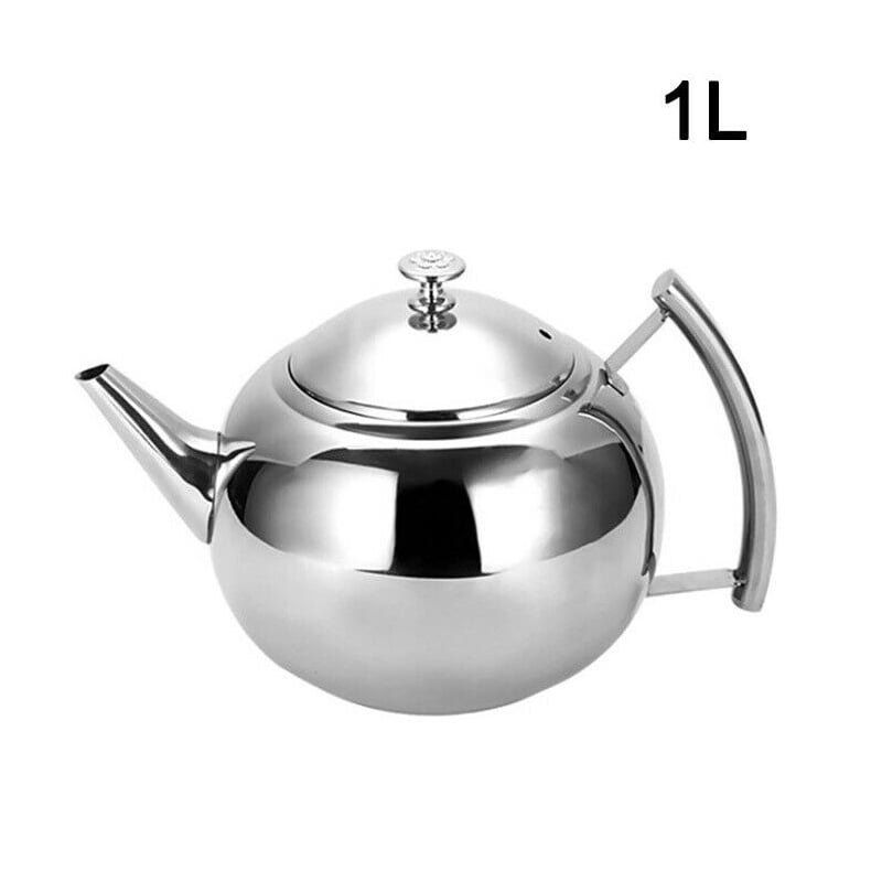 Capsule Bottom  1.0 LT. Stainless Steel Tea Pot   Tea Kettle 