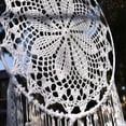 thumbnail image 4 of Dream Catcher , With Spring, Wall Hanging, 30 Cm Circle, 100 Cm Long, White, 4 of 5