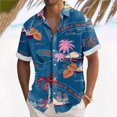 thumbnail image 2 of Hawaiian Shirt For Men, Men's Vintage Button Down Bowling Shirts Short Sleeve Summer Beach Shirt2XL, 2 of 5