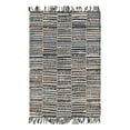 thumbnail image 3 of Unique Loom Chindi Jute Collection Area Rug (10' x 14' 1" Rectangle Navy Blue/Ivory), 3 of 7
