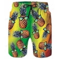 thumbnail image 6 of 3d Graphic Swimwear Shorts Flame 3D printed Surfing Board Shorts Coconut Tree Beach Shorts Men's Swim Trunks Briefs Quick Dry, 6 of 7