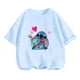 thumbnail image 2 of Camiseta 2024 para niños de 3 a 14 años, top de Lilo Stitch, mono de camión con estampado de dibujos animados kawaii, camiseta para niños, estilo casual de moda, 2 of 5