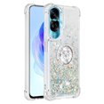 thumbnail image 2 of Funda para Honor 90 Lite 5G con Brillo Líquido Flotante, Purpurina, Parachoques y Anillo Giratorio Soporte, 2 of 5