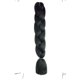 thumbnail image 1 of Zhuge Extensiones de cabello trenzado para mujeres, 6 paquetes de 100 g/paquete, 24 pulgadas, de negro a verde oscuro, 1 of 2