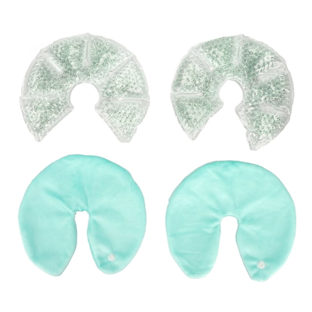 Almohadillas de gel para lactancia materna, 1 par de almohadillas de gel para lactancia materna Almohadillas de gel para lactancia frías y calientes Máxima confiabilidad