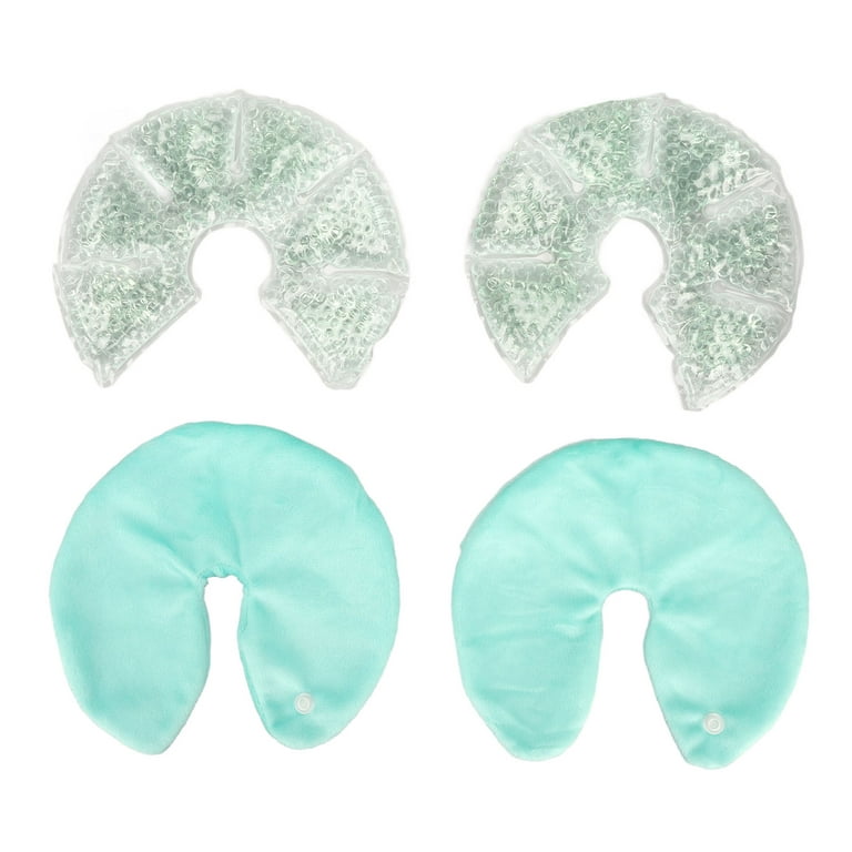 1 Pair Breast Gel Pads, Reusable Hot Cold Compress Breast Nursing Ice Pack  for Breastfeeding, Nursing Pain Relief for Mastitis, Engorgement, Swelling  Green 