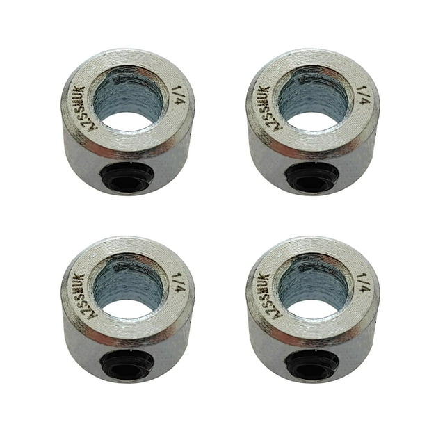 AZSSMUK Ensemble de Colliers à Vis en Acier Solide Style Alésage 1/4 Pouces Plaqué Zinc