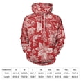 thumbnail image 4 of POBUDS Hoodie, Regular Fit Sporty Pullover Hooded Sweatshirt for Men Women Red 3XL, 4 of 6