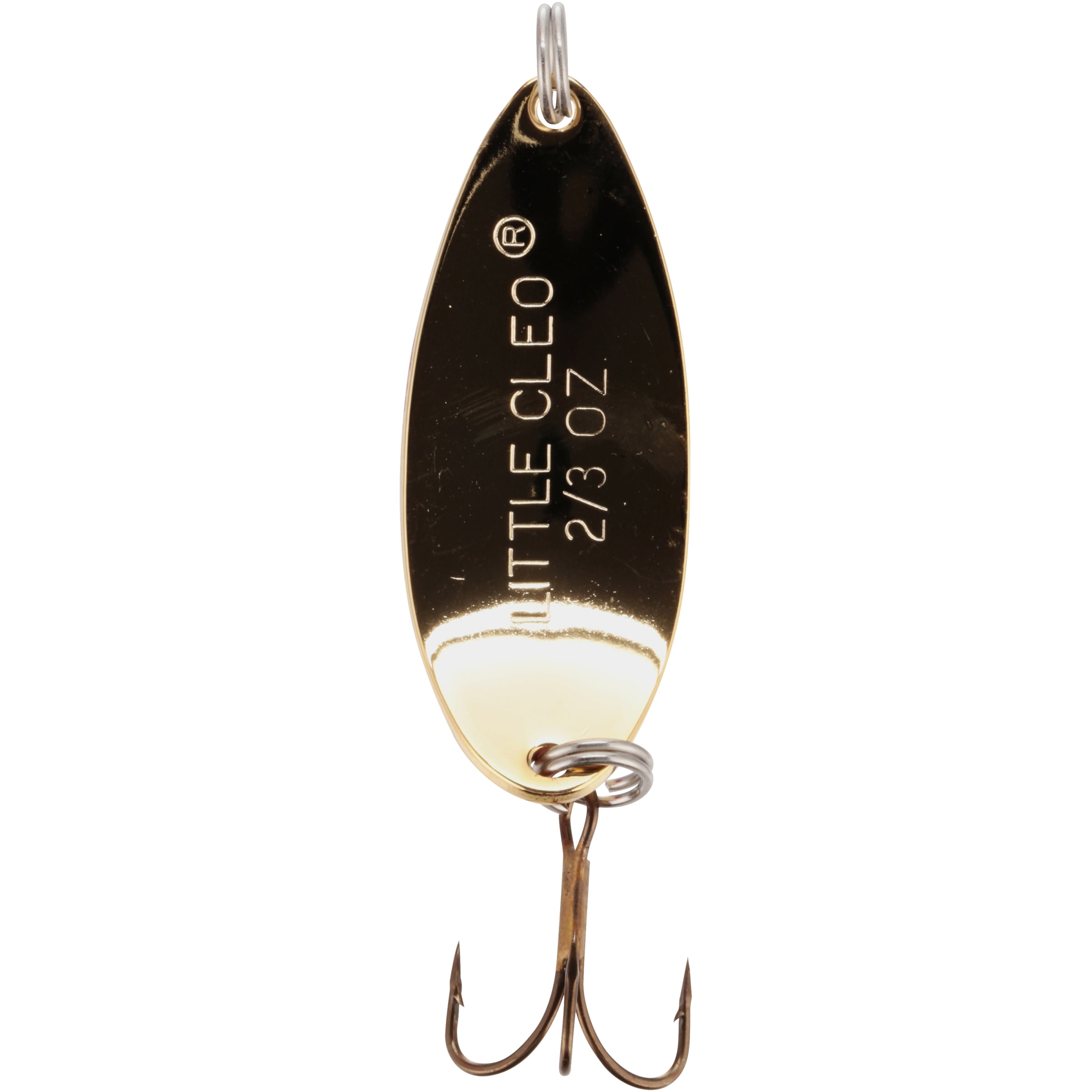 Acme Tackle Little Cleo Fishing Spoon Gold Neon Red 2/3 oz
