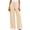 thumbnail image 5 of Htigea Work Pants for Women High Waisted Straight Leg Business Trousers Dressy Office Commute Pant with Pockets Beige S, 5 of 9
