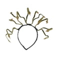thumbnail image 4 of Accesorios para el cabello de la serpiente de diadema de Medusa para mujeres, accesorios de disfraces, casco de cabello, disfraz de Halloween para rave Carnival Party oro terroso, 4 of 8
