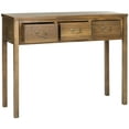 thumbnail image 2 of SAFAVIEH Cindy Contemporary Nautical Console w/ 3 Storage Drawers, Oak, 2 of 5