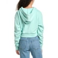 thumbnail image 2 of KatieJnyc womens  Dylan Zip Crop Hoodie, xs, Green, 2 of 3