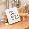 thumbnail image 3 of 5x5 IN Sarcastic Decor Wooden Box Sign, Funny Coworker Colleague Gifts Desk Office Decor, Being a Functional Adult Every Day Seems a Bit Excessive Wooden Box Block Sign, 3 of 7