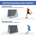 thumbnail image 4 of Soccer Rebounder Net, 2-Sided Football Trainer with Fast/Slow Rebound for Ball Control, Passing, Shooting, Portable Volleyball Practice Equipment for Youth & Adults, Easy Setup, 5FTx4FT, 4 of 7