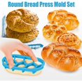 thumbnail image 4 of Molde de prensa de pan de 4 piezas YONGSHENG Molde de postre 16 x 9 x 1 cm Color Marrón, 4 of 4