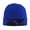 Blue, variant on Black Purple Abstract Winter Beanie Hats for Men Women Warm Cozy Knitted Cuffed Skull Cap Deep Heather