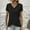 Black, variant on Blczomt Basic Tops for Women Trendy Summer Short Sleeve Casual T Shirt V Neck Loose Black Solid Womens Shirts
