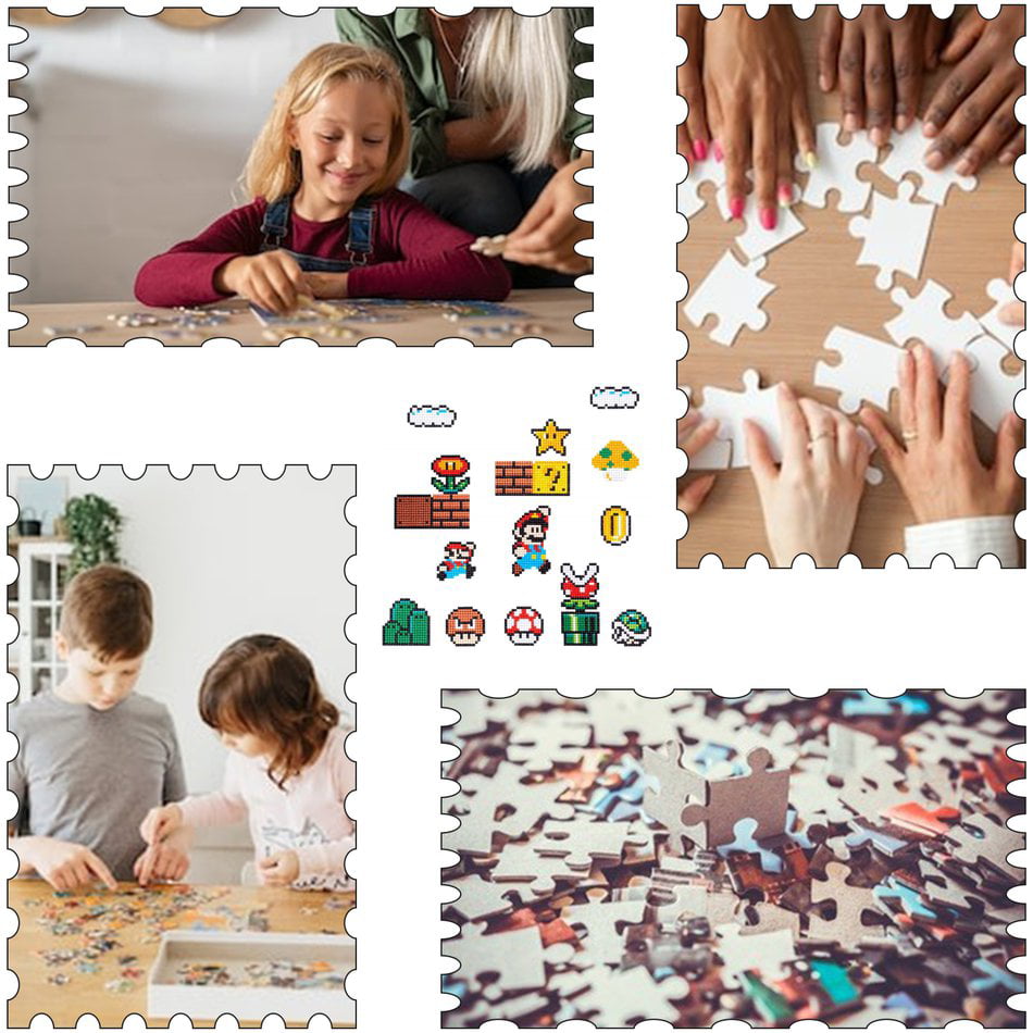 Creative Handmade Mosaic Art Crafts Gift for Kids Boys 5D DIY Diamond Painting Stickers Kits Girls and Adults Sup-Marieo Cartoon Game Character Unzipped Educational Puzzle Toys 