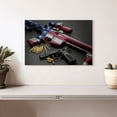 thumbnail image 2 of Elephant Stock American Military Rifle Wall Art - Horizontal Canvas Wall Art - Living Room Wall Decor - Military Canvas - Black And Gray Decor - 12" x 8", 2 of 4