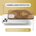 thumbnail image 6 of Case Yard Wooden Case Outside Soft TPU Silicone Slim Fit Shockproof Wood Phone Cover for Girls Boys Men and Women Supports Wireless Charging Beautiful Athena Design case for iPhone-11-Pro-Max, 6 of 7