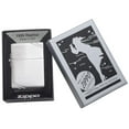 thumbnail image 6 of Zippo 1935 Replica with Slashes Brushed Chrome Pocket Lighter, 6 of 6
