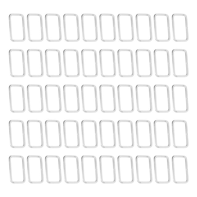 Bags Buckles, 5 Sizes Available Enough 50 Pieces Metal Rings For Bag Decoration For DIY Belt For Clothing Accessories